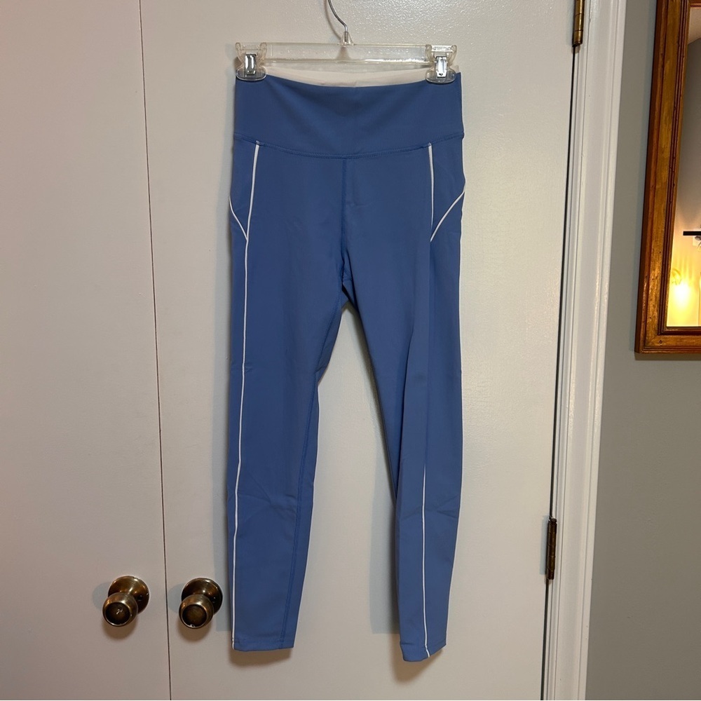 WILO The Label Powder Blue Ribbed Leggings - Picture 1 of 5